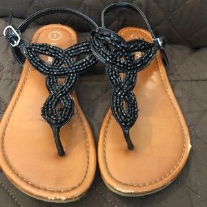 Cat and jack beaded sandals size 1